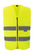 Bezpečnostná vesta so zipsom - Cologne - Korntex, farba - yellow, veľkosť - M
