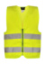Bezpečnostná vesta na zip pre deti - Aalborg - Korntex, farba - yellow, veľkosť - 2XS
