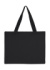 Široká plátená nákupná taška so záhybom LH - SG - Bags, farba - čierna, veľkosť - L (42x32x12cm)