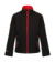 Detská 2-vrstvová softshellová bunda Ablaze - Regatta, farba - black/classic red, veľkosť - 5-6 (116)