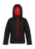 Detská školská bunda Thermal - Regatta, farba - black/classic red, veľkosť - 9-10 (140)