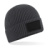 Módná čiapka s nášivkou - Beechfield, farba - graphite grey/black, veľkosť - One Size