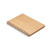 Bambus. krúžkový zápisník A5, farba - barva dřeva