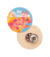 WooBadge odznak s magnetom na zákazku, farba - natural, veľkosť - Ø45 mm