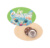 WooBadge odznak s magnetom na zákazku, farba - natural, veľkosť - 35×53 mm