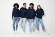 Mikina s kapucňou IQONIQ Yoho relaxed fit z recykl. bavlny - Iqoniq – námornícka modrá – náhľad 12