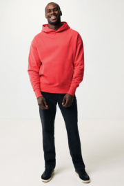 Mikina s kapucňou IQONIQ Yoho relaxed fit z recykl. bavlny - Iqoniq – luscious red – náhľad 5