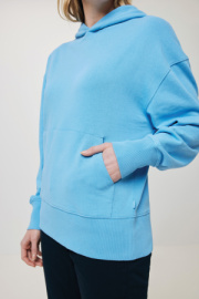 Mikina s kapucňou IQONIQ Yoho relaxed fit z recykl. bavlny - Iqoniq