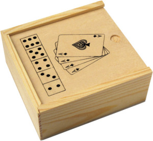 Drevená krabička s herným setom Myriam
