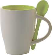 Ceramic mug with spoon Eduardo