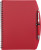 Zápisník s guľôčkovým perom Solana, farba - red