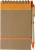 Kartónový zápisník Emory, farba - orange