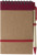 Kartónový zápisník Emory, farba - red
