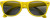 Slnečné okuliare Kenzie, farba - yellow