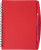 Zápisník Aaron, farba - red
