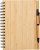 Bambusový zápisník Carmen, farba - bamboo