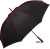 Stredne veľký dáždnik FARE®-Seam - FARE, farba - black red, veľkosť - 90