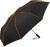 Nadrozmerný mini dáždnik FARE®-Seam - FARE, farba - black orange, veľkosť - 31,8