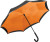 Dáždnik FARE®-Contrary - FARE, farba - black/orange, veľkosť - 78