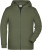 Detská mikina na zips, farba - olive, veľkosť - XS