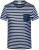 Pánske pásikavé tričko - J. Nicholson, farba - navy/white, veľkosť - S