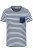 Pánske pásikavé tričko - J. Nicholson, farba - white/navy, veľkosť - S