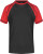 Pánske Raglan-T - J. Nicholson, farba - black/red, veľkosť - M
