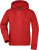 Dámska mikina s kapucňou - J. Nicholson, farba - red, veľkosť - L