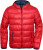 Pánska páperová bunda - J. Nicholson, farba - red/navy, veľkosť - S