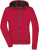 Dámska softshellová bunda s kapucňou - J. Nicholson, farba - red/black, veľkosť - XS
