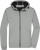 Pánska softshellová bunda s kapucňou - J. Nicholson, farba - light grey/black, veľkosť - S