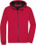 Pánska softshellová bunda s kapucňou - J. Nicholson, farba - red/black, veľkosť - S