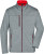 Pánska softshellová bunda - J. Nicholson, farba - dark melange/red, veľkosť - XL