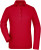 Dámske elastické polo s dlhým rukávom - J. Nicholson, farba - red, veľkosť - XL