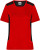 Dámske pracovné tričko - J. Nicholson, farba - red/black, veľkosť - XS