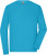 Pánske pracovné tričko s dlhým rukávom - J. Nicholson, farba - turquoise, veľkosť - XS