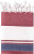 Plážová deka - J. Nicholson, farba - red/navy white, veľkosť - One Size
