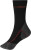 Teplé pracovné ponožky - J. Nicholson, farba - black/red, veľkosť - 35-38