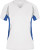Dámske bežecké tričko, farba - white/royal, veľkosť - M