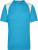 Pánske bežecké tričko - J. Nicholson, farba - turquoise/white, veľkosť - XXL