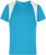 Detské bežecké tričko - J. Nicholson, farba - turquoise/white, veľkosť - M
