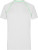 Pánske športové tričko - J. Nicholson, farba - white/bright green, veľkosť - S