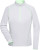 Dámske športové tričko s dlhým rukávom - J. Nicholson, farba - white/bright green, veľkosť - XS