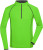 Pánske športové tričko s dlhým rukávom - J. Nicholson, farba - bright green/black, veľkosť - S