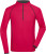Pánske športové tričko s dlhým rukávom - J. Nicholson, farba - bright pink/titan, veľkosť - XXL