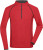 Pánske športové tričko s dlhým rukávom - J. Nicholson, farba - red melange/titan, veľkosť - S