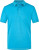 Pánske elastické polo - J. Nicholson, farba - aqua/white, veľkosť - L
