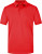 Pánske elastické polo - J. Nicholson, farba - red/white, veľkosť - XL