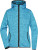 Dámska bunda s kapucňou - J. Nicholson, farba - blue melange/black, veľkosť - XXL