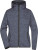 Dámska bunda s kapucňou - J. Nicholson, farba - denim melange/black, veľkosť - XL